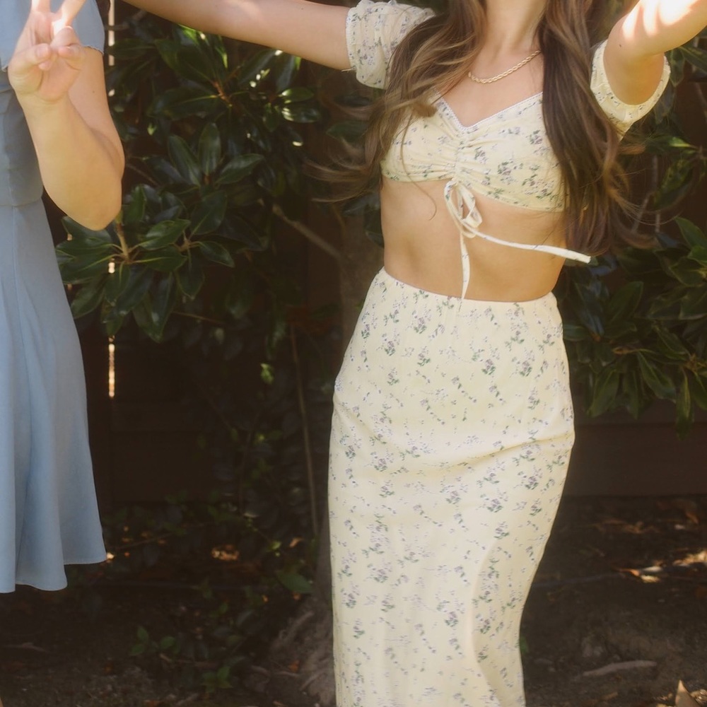 Princess Polly Honey Set Yellow - Size 0